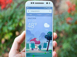 گوگل به صفحه وضعیت آب و هوا در گوشی‌های هوشمند اندرویدی رنگ تازه‌ای بخشید