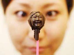 تولید شکلات شبیه چهره فرد با چاپگر سه‌بعدی