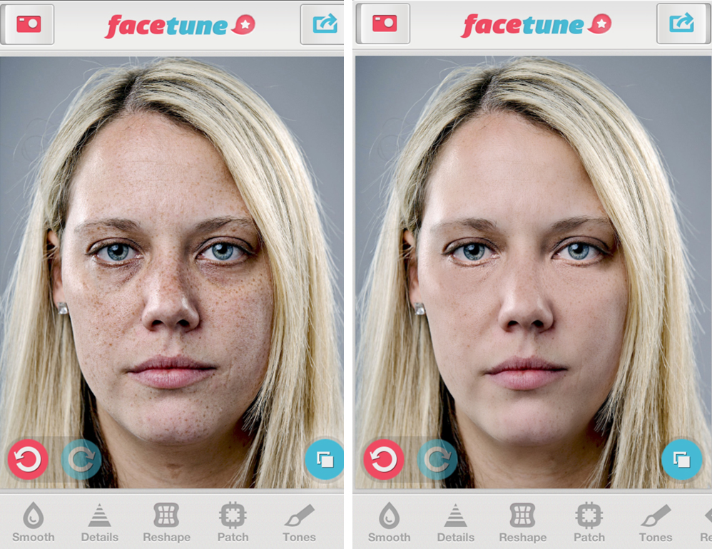 FaceTune یکی دیگر از بهترین نرم افزارهای ویرایش تصویر
