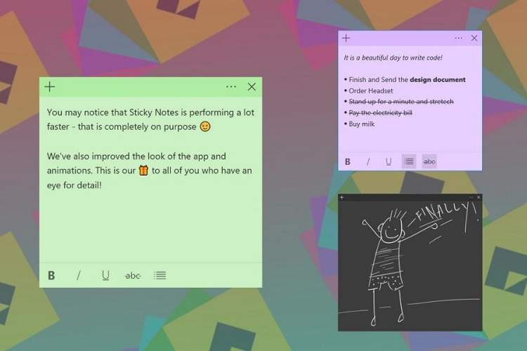 اپ Sticky Notes ویندوز 10 به اندروید و iOS می‌آید