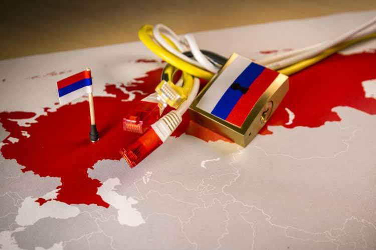 ارتباط روسیه با اینترنت جهانی قطع می‌شود