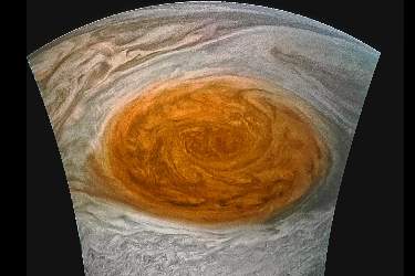 ثبت تصویر شگفت ‌انگیز از یک طوفان در مشتری توسط ناسا