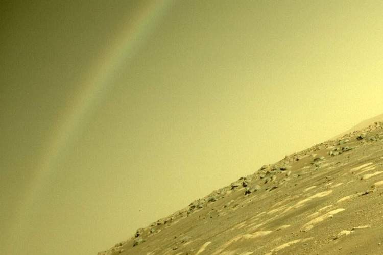 احتمالا استقامت رنگین‌کمانی روی مریخ ندید!