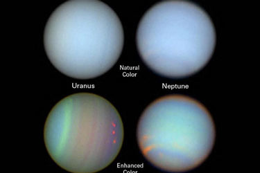 رنگ اورانوس و نپتون آن‌طور نیست که تصور می‌شود
