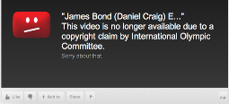 حذف برخی فیلم‌های المپیک لندن از یوتیوب