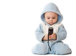 ۳۸ درصد کودکان زیر ۲ سال از گوشی هوشمند استفاده می‌کنند