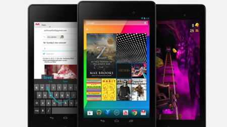 3- Nexus 7 گوگل: شامل پردازنده چهار هسته‌ای 1.5 گیگاهرتزی می‌شود و تنها 260 گرم وزن دارد