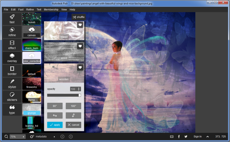 AutoDesk Pixlr یکی دیگر از بهترین نرم افزارهای ویرایش تصویر