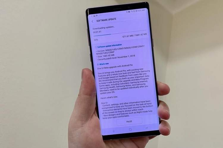 سامسونگ One UI بتا را برای کاربران گلکسی Note 9 آنلاک‌شده منتشر می‌کند