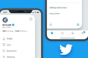 رابط کاربری جدید توییتر برای iOS