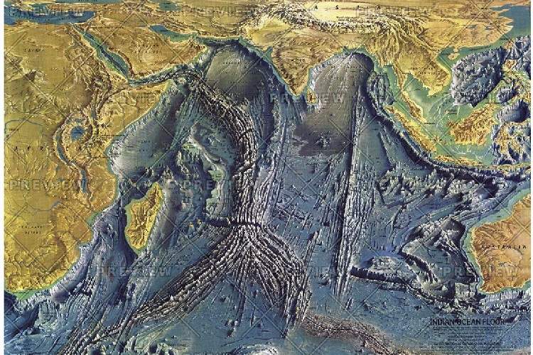 دانشمندان موفق به برداشت نقشه یک پنجم کل بستر اقیانوس‌های جهان شدند