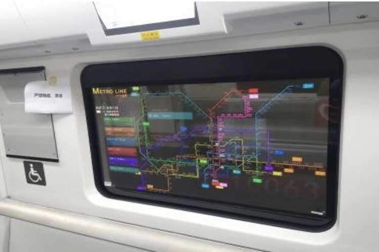 مانیتور شفاف برای متروی چین