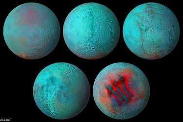 سازمان فضایی اروپا نمای جدیدی از انسلادوس، قمر زحل، را منتشر کرد