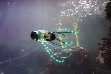 ساخت روبات اختاپوسی ویژه برای شنا در زیر آب