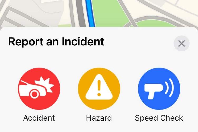 گزارش تصادفات جاده‌ای به نقشه اپل افزوده می‌شوند
