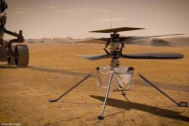 ناسا با هلیکوپتر «نبوغ» به بررسی سطح مریخ می‌پردازد