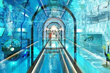 بزرگترین استخر شنای جهان برای استقرار مرکز آموزش فضانوردان جدید