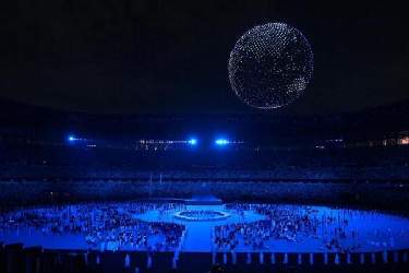 استفاده از 1800 پهپاد در نورافشانی افتتاحیه المپیک