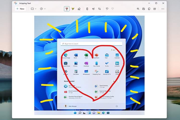 اولین اپ‌های ویندوز 11 دربرگیرنده یک ابزار اسنیپینگ جدید و استایل‌های بصری جدید خواهند بود