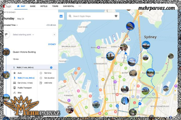 اپلیکیشن سایجیک برای مسیریابی آفلاین و پیدا کردن جاذبه های گردشگری