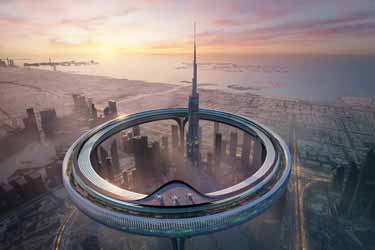 حلقه دبی؛ بلندپروازی آینده‌نگرانه در کنار بلندترین ساختمان جهان
