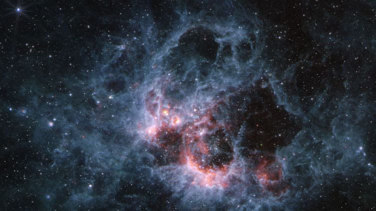 جیمز وب تصاویری خیره‌کننده از یک منطقه ستاره‌ساز در کهکشان مثلثی را ثبت کرد